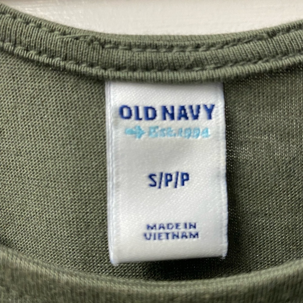 🫒Old Navy • olive green sleeveless dress • S • EUC - Picture 4 of 6
